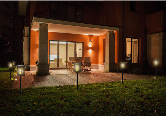 Licht-Solaraufflackern-Stangen-Licht ABS 95lm/w LED FCC modernes Solarlandschafts