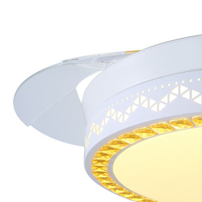 Moderner dekorativer weißer faltbarer Deckenlüfter 5250lm 70W mit Licht für Haus