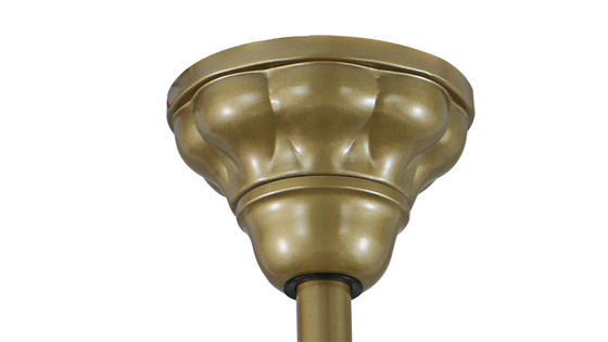 Acrylgoldeinziehbares Deckenlüfter-Licht-warmes Weiß des lampenschirm-150lm/W