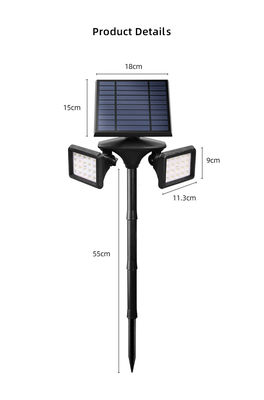 Wasserdichtes Solargarten-Licht PIR Solar Powered Lawn Lights Ip65 600LM 40 LED