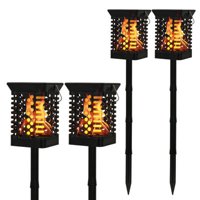 Warme weiße IP65 75 LED Solarsolarflammen-flackernde Lampen-Fackel des garten-Licht-100lm/w