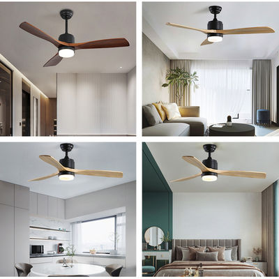 Zeit 52Inch, die hölzernes Deckenlüfter-Licht einstellt