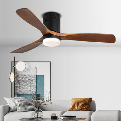 Industrielle Art 65 Watt hölzerne Deckenlüfterlampe des Blatt-Deckenlüfters 90lm/w 120v