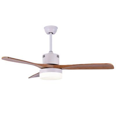 Fan-Licht 6000K DES Soem-ODM-Weinlese-Ausgangs1320mm Matt White Natural Wood Ceiling