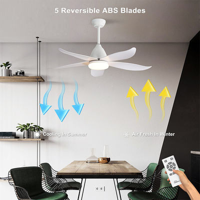 Fantastische Eisen 3000K 35W 5 ABS Blatt-Deckenlüfter-Lampen-große natürliche Art