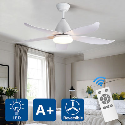 Fantastische Eisen 3000K 35W 5 ABS Blatt-Deckenlüfter-Lampen-große natürliche Art