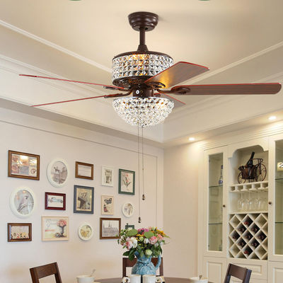 5 Esszimmer-Deckenlüfter-Licht-Eisen-Blatt-Ventilator 52Inch der Blatt-65W