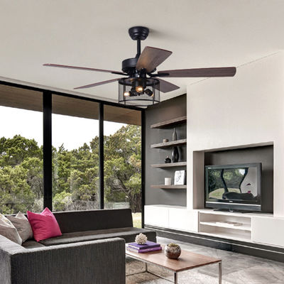 Sperrholz 2000LM Crystal Ceiling Fan Light With des Innenministerium-5 DC-Wechselstrommotor