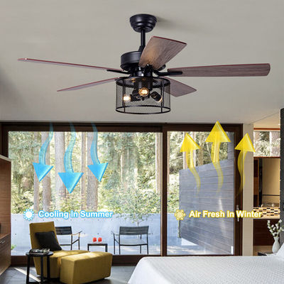 Sperrholz 2000LM Crystal Ceiling Fan Light With des Innenministerium-5 DC-Wechselstrommotor