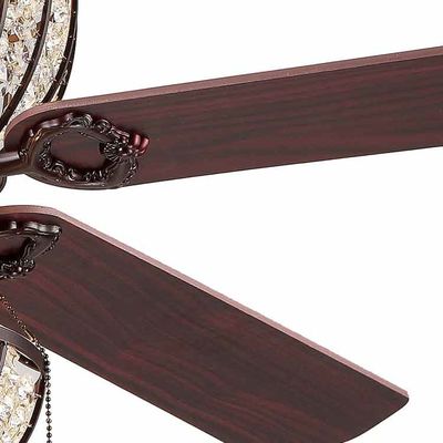 Luxus-6000LM 48 Leuchter-Crystal Ceiling Fan Light For-Wohnzimmer des Zoll-1220MM
