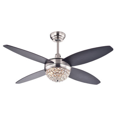 Kein Deckenlüfter-Glas-Lampenschirm-Esszimmer-Leuchter-Ventilator der Geräusch-18w antiker Bronze
