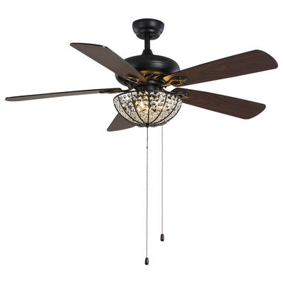 Deckenlüfter Crystal Ceiling Fan With Remote des Hotel-Landhaus-Wohnungs-Handwerks-4100K 1320mm