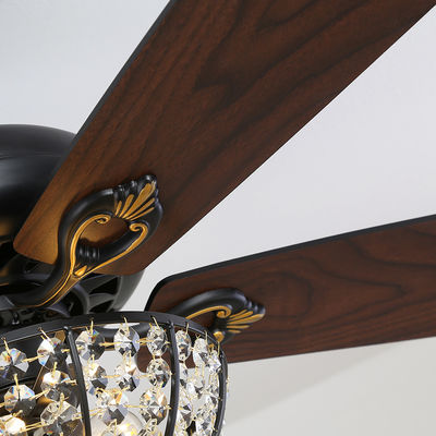 Deckenlüfter Crystal Ceiling Fan With Remote des Hotel-Landhaus-Wohnungs-Handwerks-4100K 1320mm