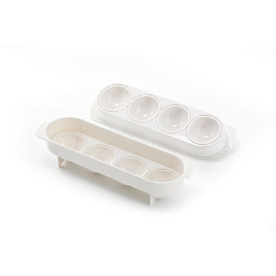 Kugelförmiger Eis-Würfel Tray With Lid DER CER-EU-Silikon-Küchengeschirr-Produkt-115g