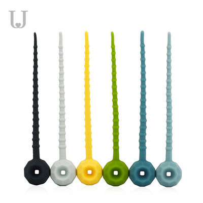 115mm ElasticReusable Silikon-Nahrungsmittelbindungen 27g umweltfreundlich