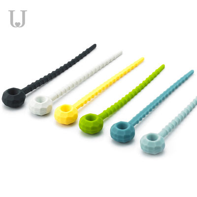 115mm ElasticReusable Silikon-Nahrungsmittelbindungen 27g umweltfreundlich