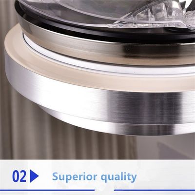 neutrales Weiß 6000k 4000lm Crystal Flush Mount Ceiling Fan