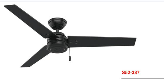 52 Zoll-moderner Art-Deckenlüfter-Matt Black High Speed Reversible-Luft-Ventilator