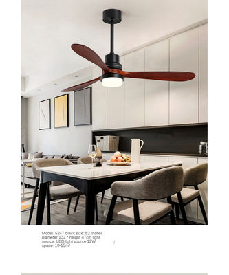 Sperrholz-Blätter der DC-Motor-Dimmable-Deckenlüfter-Licht-Ausrüstungs-3 bürsteten Goldfarbe