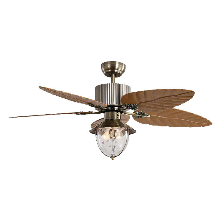 Modernes dekoratives unsichtbares einziehbares Fernsteuerungsblatt 4100k Crystal Ceiling Fan With Light
