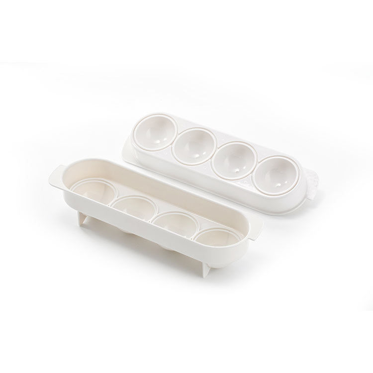 Kugelförmiger Eis-Würfel Tray With Lid DER CER-EU-Silikon-Küchengeschirr-Produkt-115g