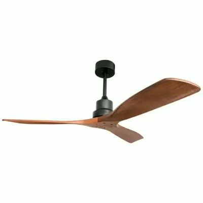 3 Eisen-führte festes hölzernes Deckenlüfter-Licht 52Inch der Blatt-65w Innendeckenlüfter