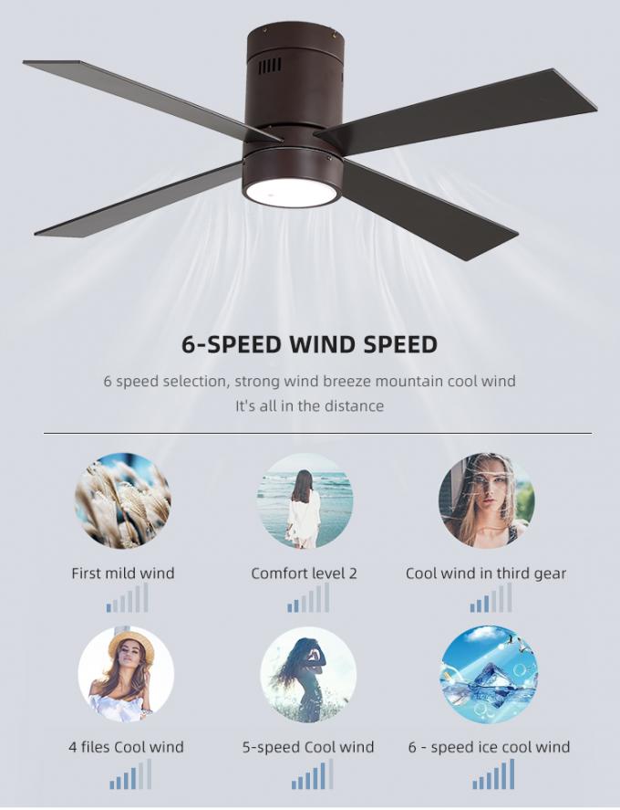 Neue dekorative Innenfernbedienung des Entwurfs-Eisen-Sperrholz-4 der Blatt-65W 48Inch führte Deckenlüfter-Licht